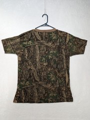 Vintage Ace Sportswear Trebark Camo Pocket T Shirt Large Camoflage Made in USA