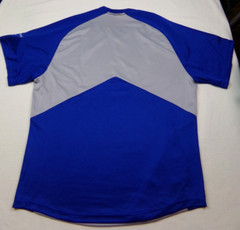 Alleson Athletic Jersey Adult Size M Gray Blue V Neck Woodford Reserve
