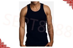 3-12 Packs Mens 100% Cotton Tank Top A-Shirt Undershirt Ribbed Black White Gray