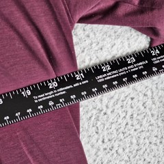 Leisure Lab Everyday T-Shirt Mens 3 Burgundy Stretch High Low Slit Long Sleeve