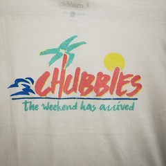 NEW Chubbies T-Shirt Mens 2XL Short Sleeve The Relaxer Weekend Has Arrived White