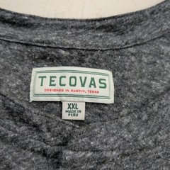 Tecovas Henley Shirt Mens XXL Gray Heathered Long Sleeve Western