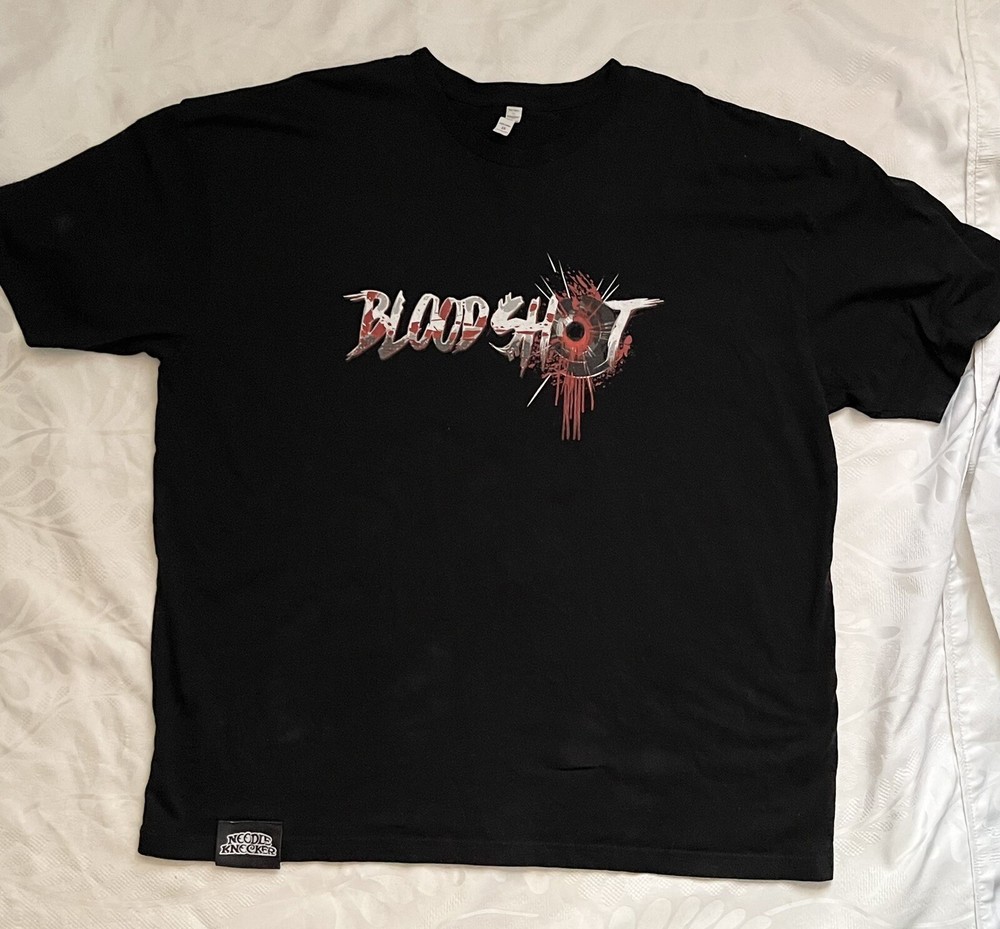 Bloodshot Logo Sz 3X T Shirt Men’s Black Noodle Knocker