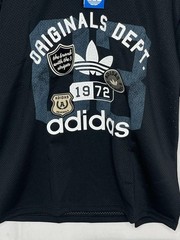 Adidas Shirt Mens Large Black OG Dept Jersey Trefoil Originals Graphic Tee NEW