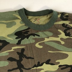 ROTHCO Mens Woodland Camouflage T-Shirt Tag Size Large