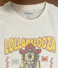 Wrangler Lollapalooza Graphic T-Shirt Wrangler X Men’s Medium Vintage Look
