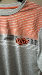 Colosseum Men’s OSU Oklahoma State Cowboys -Large Short Sleeve Gray Shirt