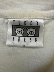 Teddy Fresh Shirt Mens XL White Embroidered Teddy Bear Graphic Streetwear