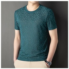 Men’s Breathable Ice Silk T-shirt Lightweight Summer Casual Designer Tee New