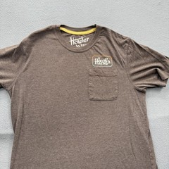 Howler Bros Shirt Mens Medium Brown Pocket Heed The Call Graphic Tee Tagless