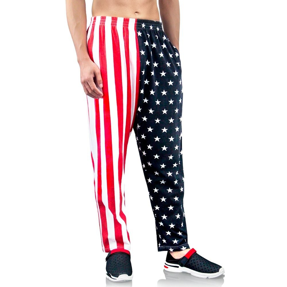 Men’s American Flag Pants Men’s Sport Sweatpants Baggy Pant Joggers Long Pant…