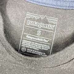 Patagonia Mens Responsibili-Tee Pocket T-Shirt S Black Board Logo 37655 NWT