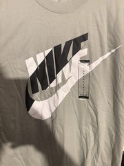 NWT Nike Men’s T Shirt Green With Black and White Logo Size L
