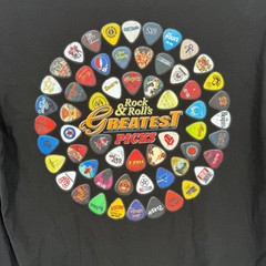 Graphic Tee Black Rock & Rolls Greatest Picks T-Shirt Size XL Black