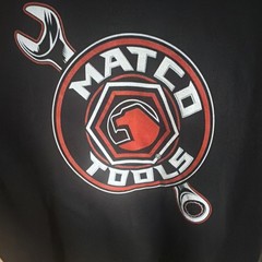 Matco Tools Men’s Black Logo Graphic Cotton Knit Crew Neck Pocket T-Shirt