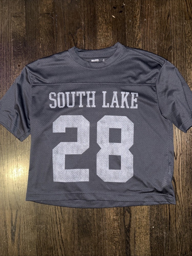 Hollister Boxy Cropped Jersey South Lake Long Sleeve Shirt