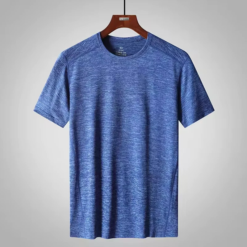 Men Big & Tall T-Shirt 6XL 7XL 8XL Casual Short Sleeve Polyester Stretch