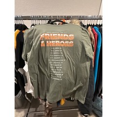 Blake Shelton Friends and Heroes 2021 Tour Shirt Mens XL Olive Green Graphic Tee