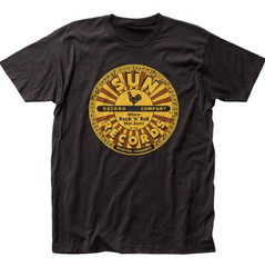 Sun Records Full Circle t-shirt, Men’s black music tee, New vintage label shirt