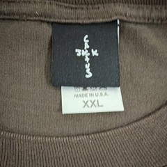 Travis Scott Cactus Jack The Max Men’s Brown Graphic Logo Crew Tee 2XL