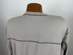 Vintage 90s Waffle-Knit Shirt XXL Tight Fit Contrast Stitch Heavy Cotton MOST