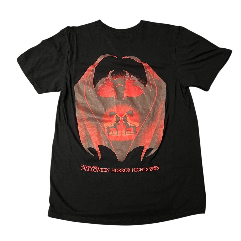 The Exorcist Halloween Horror Nights Universal 2023 Red And Black Size Medium