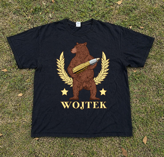 Polish Wojtek The Bear Classic T-Shirt, Size M-4XL, Made in USA