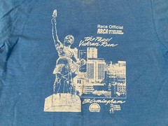 Vintage 1989 Vulcan Run T Shirt Size Large* Birmingham AL Marathon Single Stitch