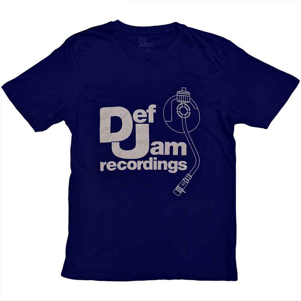 Def Jam Recordings ‘Logo & Stylus’ (Navy) T-Shirt