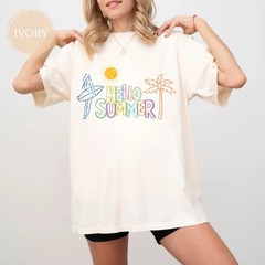 Hello Summer Comfort Tee Summer
