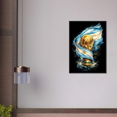 ARGENTINA World Cup Classic Semi-Glossy Paper Wooden Framed Poster