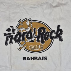 Vintage 90s Hard Rock Rugby World Cup Shirt Mens Medium White 1999 Bahrain