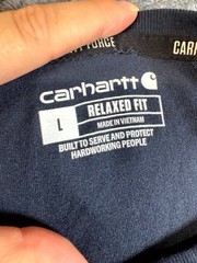 Carhartt Force T Shirt Men Large Black Relaxed Fit Midweight Pocket Short Sleeve