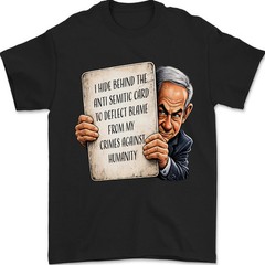 Benjamin Netanyahu Free Palestine Iran USA Israel Anti War Gulf US Mens T-Shirt