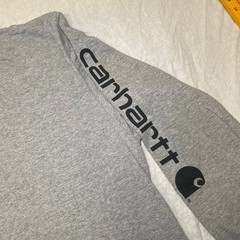 Carhartt K231 Original Fit Long Sleeve Logo T-Shirt Gray 2XL SP13 USA Workwear