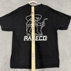 Alstyle Shirt Mens XL Black Raceco USA Racing Graphic Tee Front Back Print