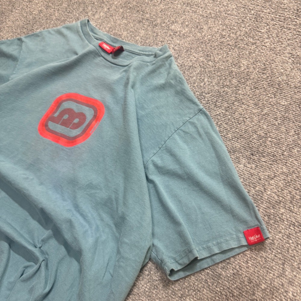 Y2K Mossimo T-shirt Men’s L Cyan Blue Y2K Skater Grunge