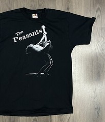 The Peasants T Shirt Vintage Black Large Indie Rock Boston Band Tee