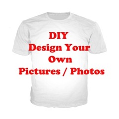 Custom Tee Own Design Personalized 3D Printed T-Shirts Short Sleeve Shirts Tops
