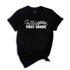 Hello First Grade Shirt, Back To School Shirt, Cute Back To School Shirt, Tie Dy