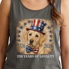 Yellow Lab Patriotic Tank Top