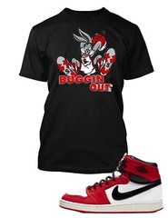 Chicago Buggin Out Sneaker Tee Shirt to Match J1 Hare RTP Pro Club / Shaka Sport