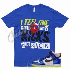 SICK V2 T Shirt for N Dunk High Blue Satin Racer Atomic Green Royal Griffey 1