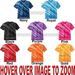 Tie Dye Mens T-Shirt S ,M, L, XL, 2X, 3X, 4X Blank Tye Dyed Tee Tiger Stripe NEW