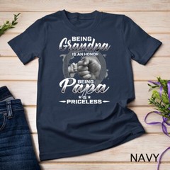 being grandpa is an honor being papa is priceless father T-Shirt Unisex T-shirt