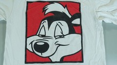 Vintage Warner Bros Studio Store Shirt Mens Large White Pepe Le Pew Tee 1995