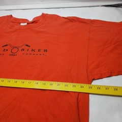 Old Biker Clothing Co EST 2004 Orange Short Sleeve 2 Sided Graphics T Shirt 2XL
