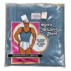 Vintage 70’s Mens Tank Top Shirt Lifter Old School Dead stock New Size XL Muscle