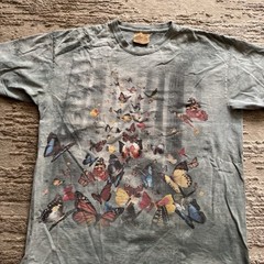 Vintage 2004 The Mountain Butterfly Tee Tie Dye Womens XXL Nature Leather Tag US