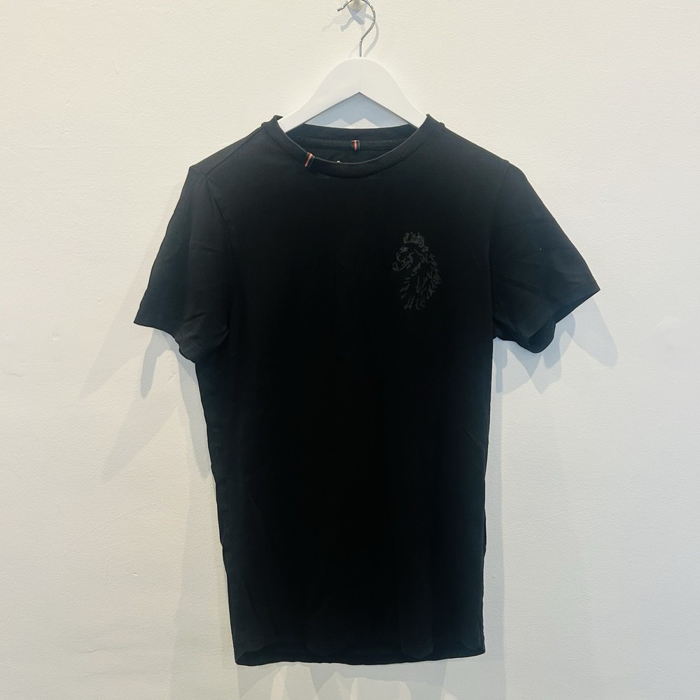 Luke T Shirt Mens Medium Black Crew Neck Short Sleeve Casual